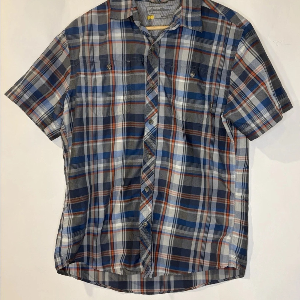 Eddie Bauer Multicolor Plaid Button Down Shirt